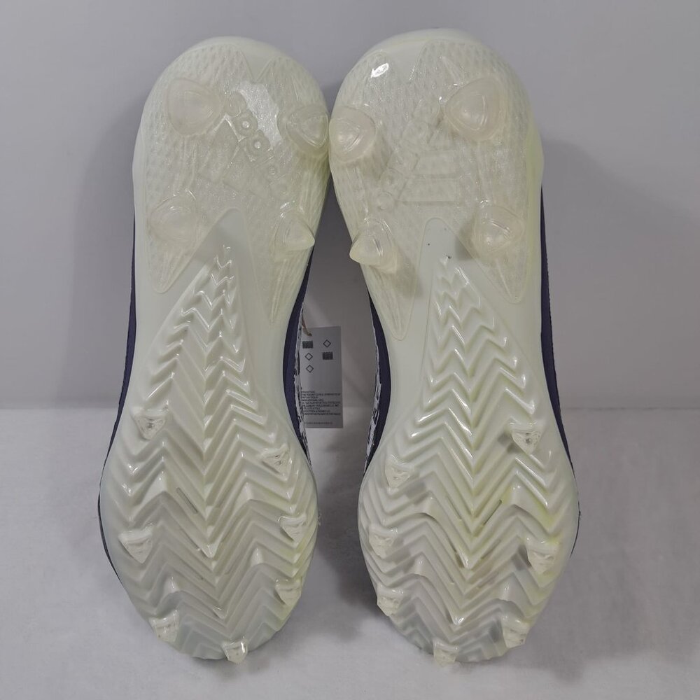 Adidas Adizero Primeknit Football Cleats Mens 13 Shoes Purple White Mid Sneakers - Picture 11 of 12